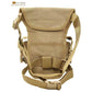 Khaki Tactical Outdoor Leg Bag - 900D Durable Multi-Layer Waist Pack for Cycling, Fishing, and Security
