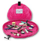 Pink Portable Drawstring Cosmetic Storage Bag for Travel and Daily Use(Cosmetics pictured are photo props and are not included)