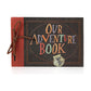26*18CM 2 Pcs Vintage DIY Scrapbook Photo Album - Our Adventure Book for Travel and Memories