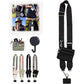Black Adjustable Crossbody Strap with Mini Pouch - Versatile Replacement Shoulder Strap