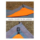 Grey And Orange Portable Waterproof Camping Mat - Foldable Picnic and Beach Blanket