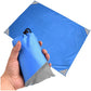 Blue And Grey Portable Waterproof Camping Mat - Foldable Picnic and Beach Blanket