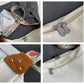 Black With Colored Suspenders Large Capacity Canvas Shoulder Bag - Casual Crossbody Dumpling Bag