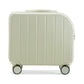 Grain White 18-Inch Lightweight Carry-On Luggage - Waterproof & Anti-Theft Suitcase with Silent Universal Wheels