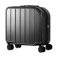 Black 18-Inch Lightweight Carry-On Luggage - Waterproof & Anti-Theft Suitcase with Silent Universal Wheels