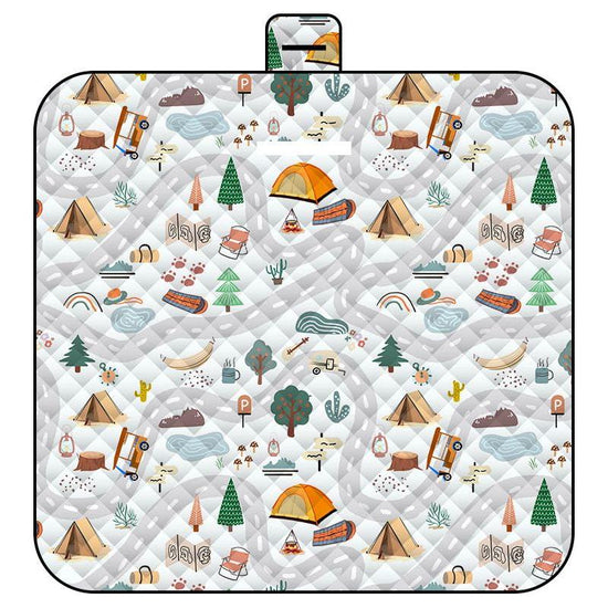 Thickened Waterproof Picnic Blanket - Portable Outdoor Beach Mat for Camping and Hiking 150*200cm(maze)