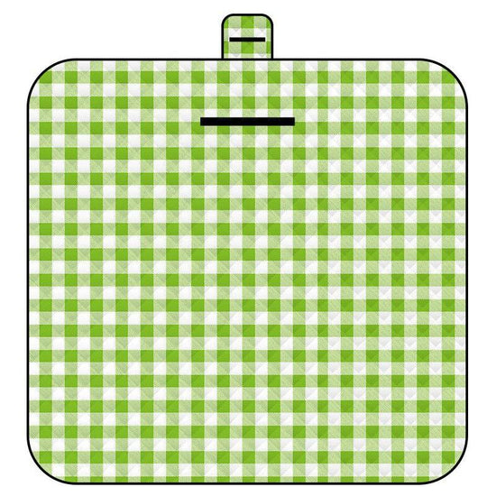 Thickened Waterproof Picnic Blanket - Portable Outdoor Beach Mat for Camping and Hiking 150*200cm(Green Plaid)