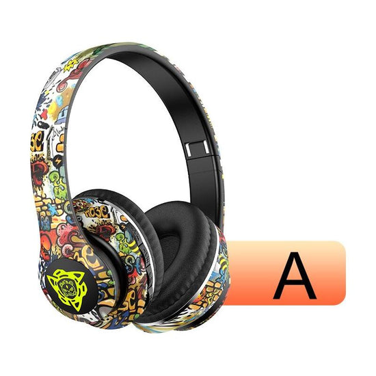 Wireless Bluetooth Headphones - Stylish Over-Ear Design with Long Battery Life, Hi-Fi Sound, and Universal Compatibility (colour A)