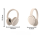 Pink P3965 Foldable Bluetooth 5.3 ANC Wireless Over-Ear Headphones with Noise Cancellation