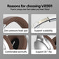 Brown VJE901 Wireless Bluetooth Over-Ear Headphones with Active Noise Cancelling