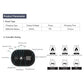 Black Rechargeable Heated Shoulder Massager with LED Display - Adjustable Compression Wrap for Pain Relief and Relaxation