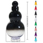 32oz Black Myth Wukong Inspired Gourd Water Plastic Green Bottle - Decorative Double-Layer Flask with Calligraphy and Accessories