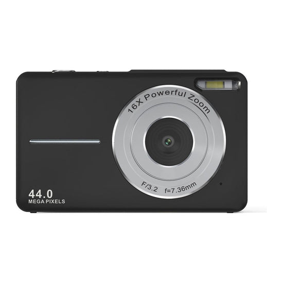 Black DC403 Digital Camera Bundle - Fixed Focus, 2.4-Inch Screen, 32GB Memory Card Included