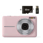 Pink DC403 Digital Camera - 16x Zoom , 2.4-Inch IPS Screen, 32GB Memory Card Included