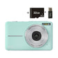 Green DC403 Digital Camera - 16x Zoom , 2.4-Inch IPS Screen, 32GB Memory Card Included