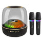 LP90 Black 360° Bluetooth Home Theater Speaker With Two Microphones - LED Light Effect, 120W Surround Sound