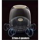 LP90 Black 360° Bluetooth Home Theater Speaker With Two Microphones - LED Light Effect, 120W Surround Sound