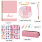 Kids Creative Journal Gift Set(Pink) - Notebook, Pen, Stickers, and Accessories