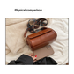 Coffee Vintage PU Leather Shoulder Bag with Adjustable Strap - Compact and Stylish