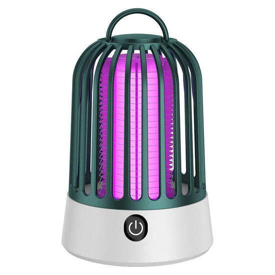 Green Electric Mosquito Killer Lamp with Dual Modes -1200MA USB Rechargeable