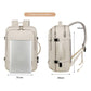 Large Capacity Travel Backpack with USB Charging Port - Beige