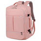 Large Capacity Travel Backpack with USB Charging Port - Pink