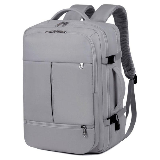 Gray Capacity Travel Backpack with USB Charging Port - Gray