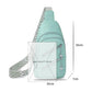 Waterproof Crossbody Sling Bag with Adjustable Strap - Mint Green