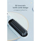 Cordless Hair Straightener Brush with Adjustable Temperature - Black