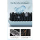 Cordless Hair Straightener Brush with Adjustable Temperature - Black