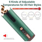 Cordless Automatic Hair Curler with Adjustable Temperature - Green