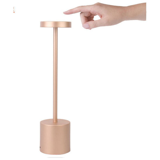 Touch-Control LED Table Lamp with Adjustable Color Modes - Rose Gold