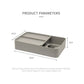 Kitchen Tableware Rack - Non-Punching Installation, Gray