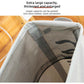 Rolling Laundry Basket with Wheels - 42L Capacity, Coffee, 39*18.5*58CM