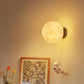 Astronaut Moon Wall Lamp with Warm Light,Diameter 20cm