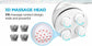 Red Portable 3D Electric Massage Device with Adjustable Speeds and USB Charging