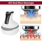 Blue Rechargeable Electric Scalp Massager with Adjustable Speeds and LED Therapy
