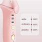 Pink Mini Cordless Hair Curler with Adjustable Heat Settings and USB Charging