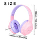 Pink Wireless Bluetooth Headphones with Hi-Fi Bass, Foldable Design, and Card Slot