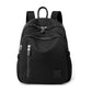 Black Mini Nylon Multi-Compartment Backpack - Lightweight and Stylish Everyday Bag