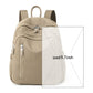 Gray Mini Nylon Multi-Compartment Backpack - Lightweight and Stylish Everyday Bag