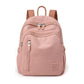 Pink Mini Nylon Multi-Compartment Backpack - Lightweight and Stylish Everyday Bag