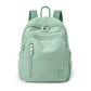 Light Green Mini Nylon Multi-Compartment Backpack - Lightweight and Stylish Everyday Bag