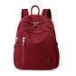 Red Mini Nylon Multi-Compartment Backpack - Lightweight and Stylish Everyday Bag