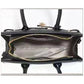 Coffee Elegant PU Leather Handbag with Lock Decoration - Bag for Women