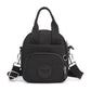 Black Mini Waterproof Nylon Backpack - Lightweight Casual Crossbody Bag
