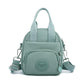 Green Mini Waterproof Nylon Backpack - Lightweight Casual Crossbody Bag
