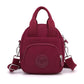 Red Mini Waterproof Nylon Backpack - Lightweight Casual Crossbody Bag