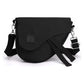 Black Compact Nylon Crossbody Shoulder Bag - Stylish and Lightweight Sling Purse