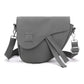 Gray Compact Nylon Crossbody Shoulder Bag - Stylish and Lightweight Sling Purse